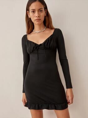 reformation inda open knit mini dress Reformation + Inda Open Knit Mini Dress